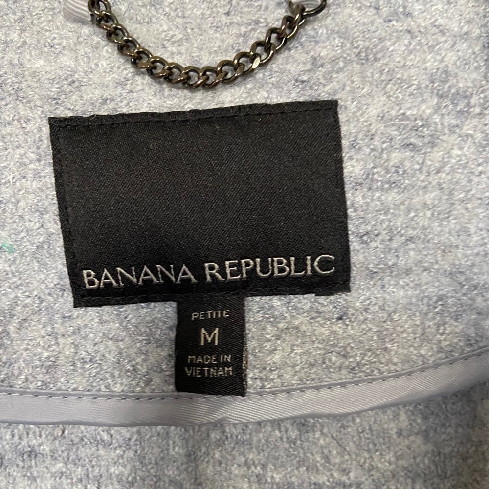 Wool Banana Republic Cocoon Gray Zip Moto Jacket - Picture 5 of 7